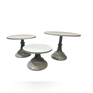 Elegant light blue Stand Set, 10”, 8” and 6”